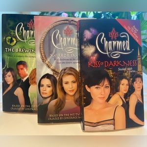Retro 3 Charmed paperback books